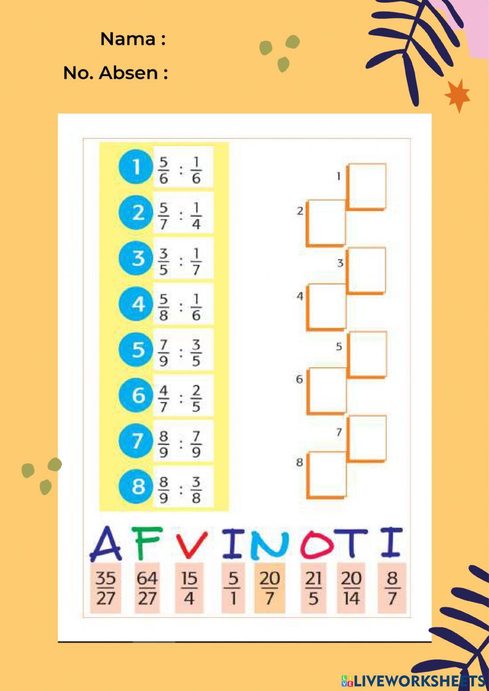Pembagian Pecahan Caampuran