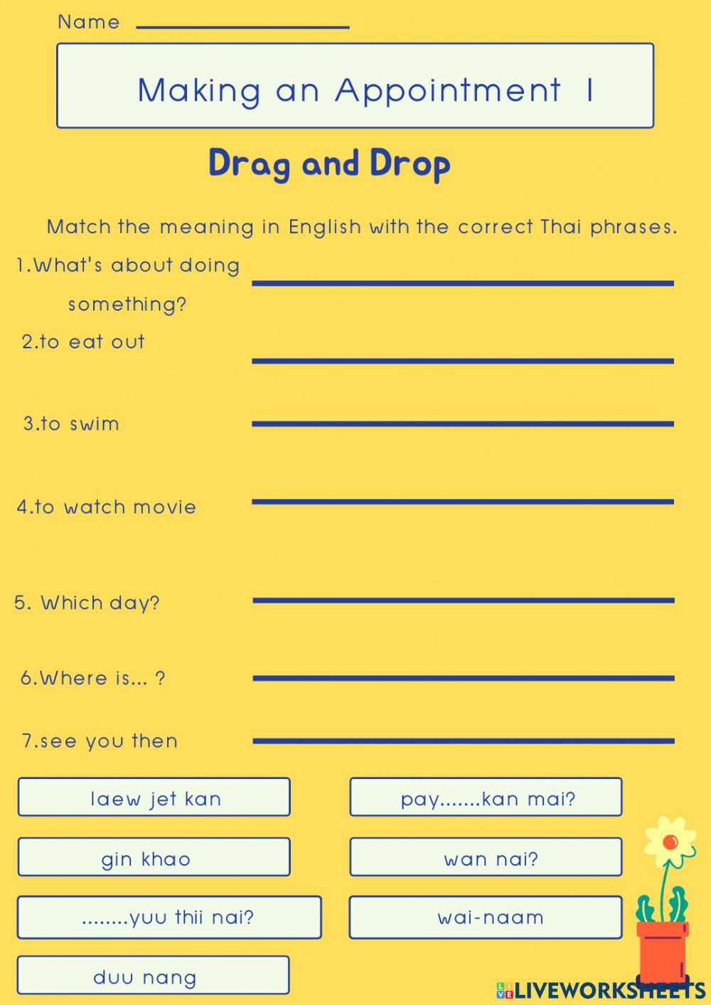 Making an Appointment in Thai