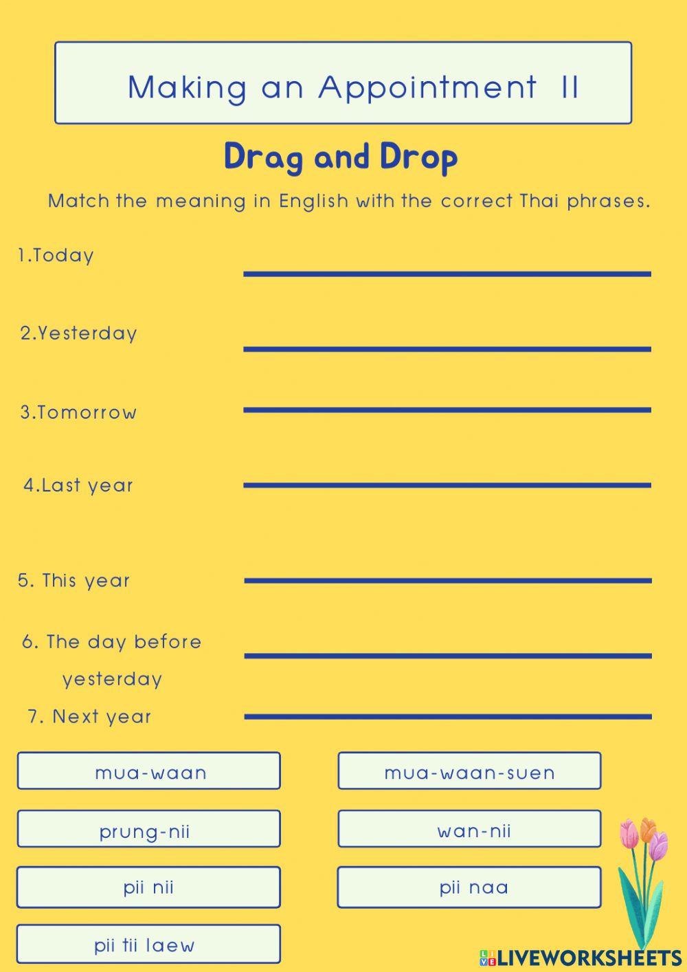 Making an Appointment in Thai