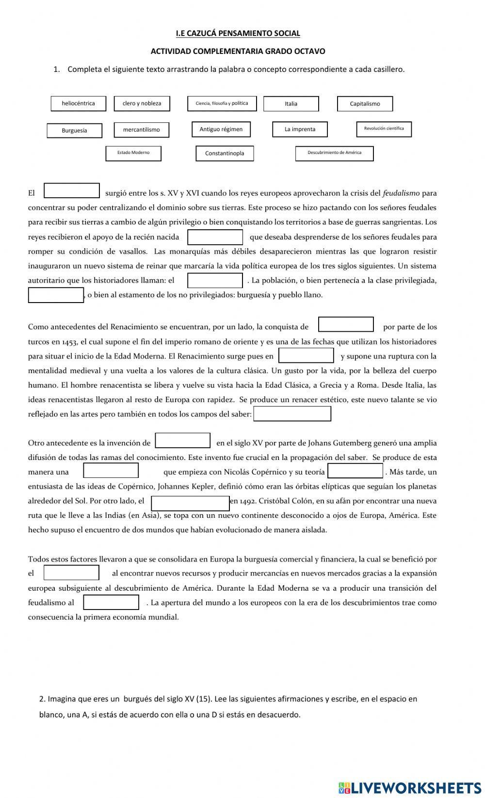 El Renacimiento y El Estado Moderno