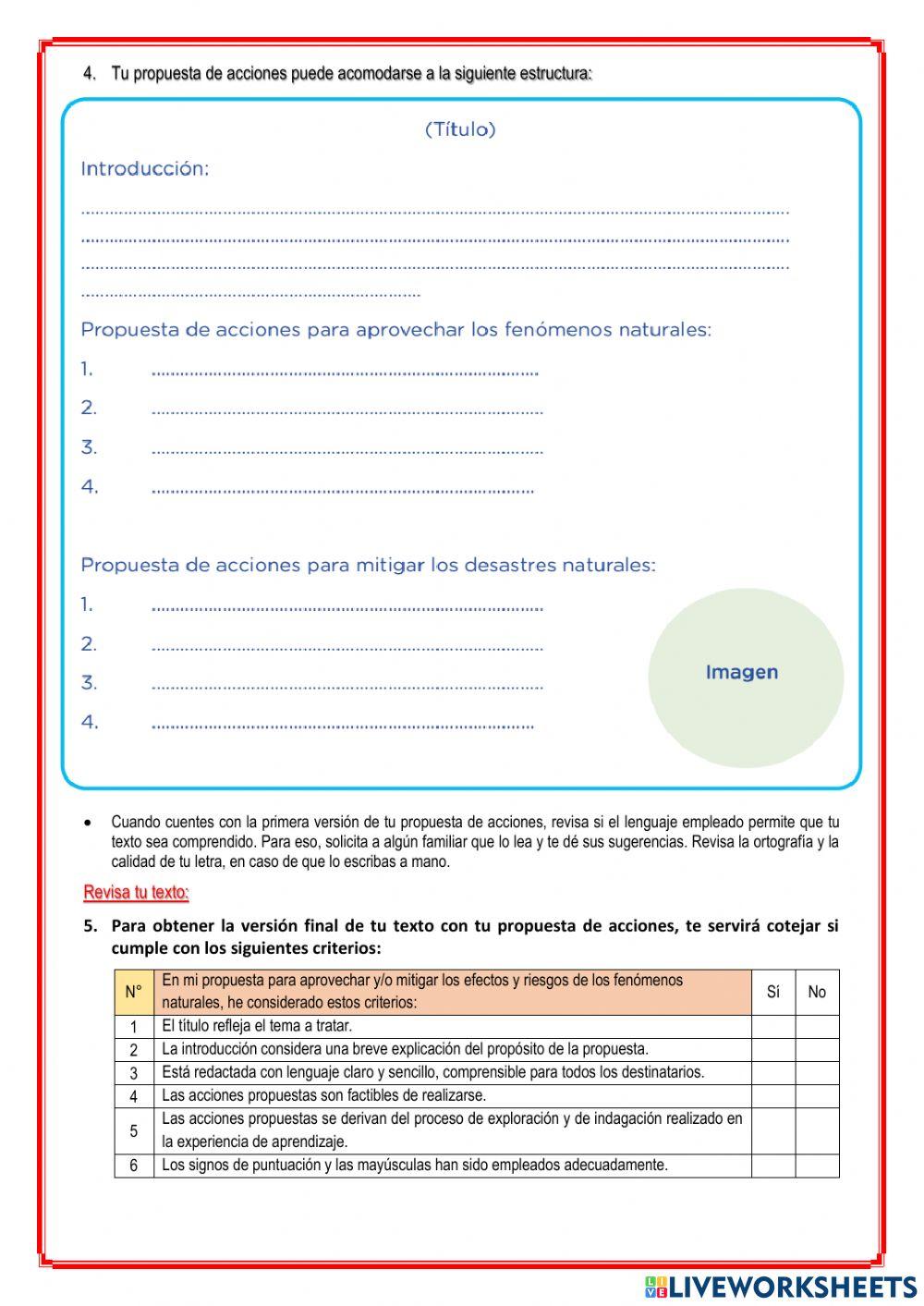 Escribimos y difundimos nuestra propuesta de acciones