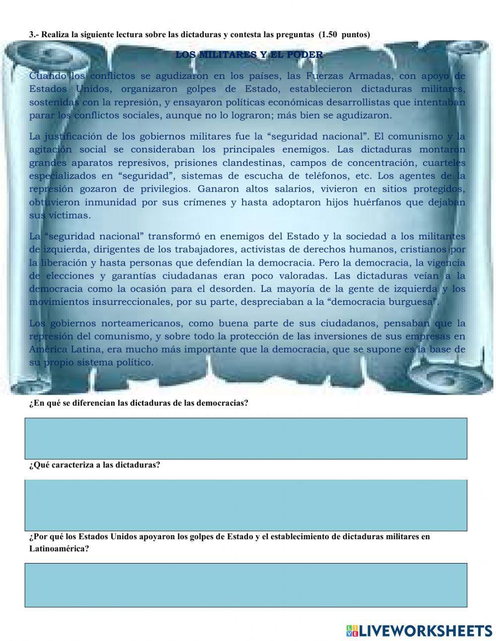 Dictaduras militares