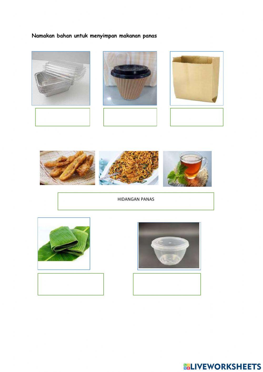 Bahan untuk menyimpan hidangan