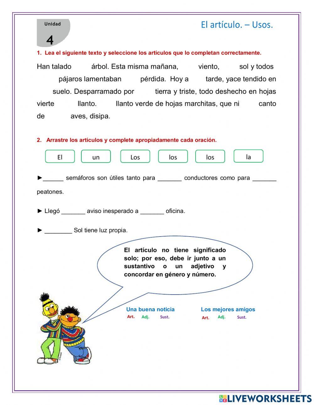 Gramática El Artículo