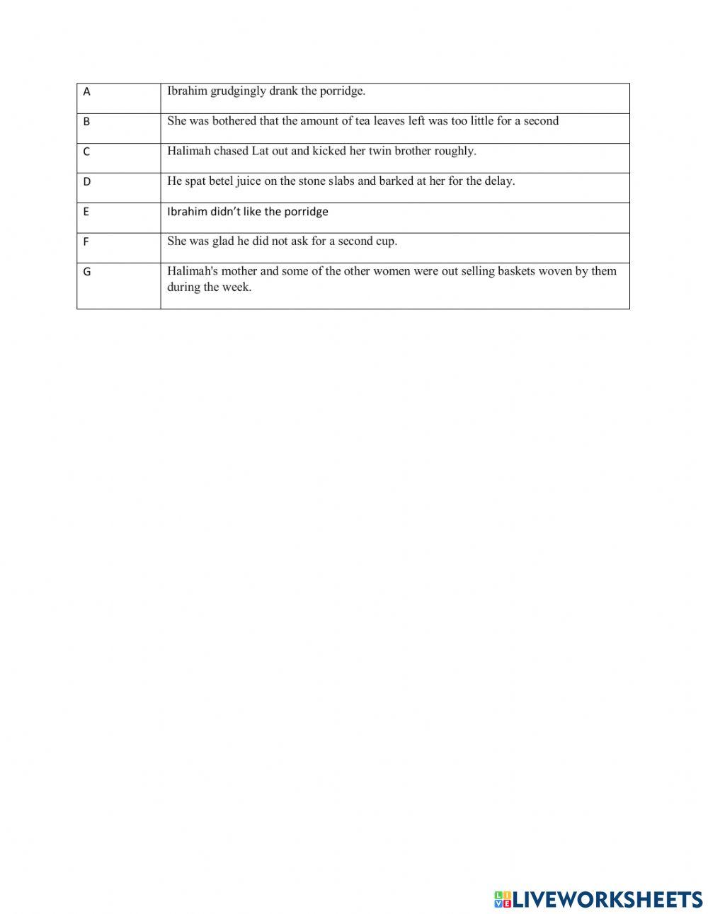 Spm cefr drilling worksheet part 4 and part 5 reading paper