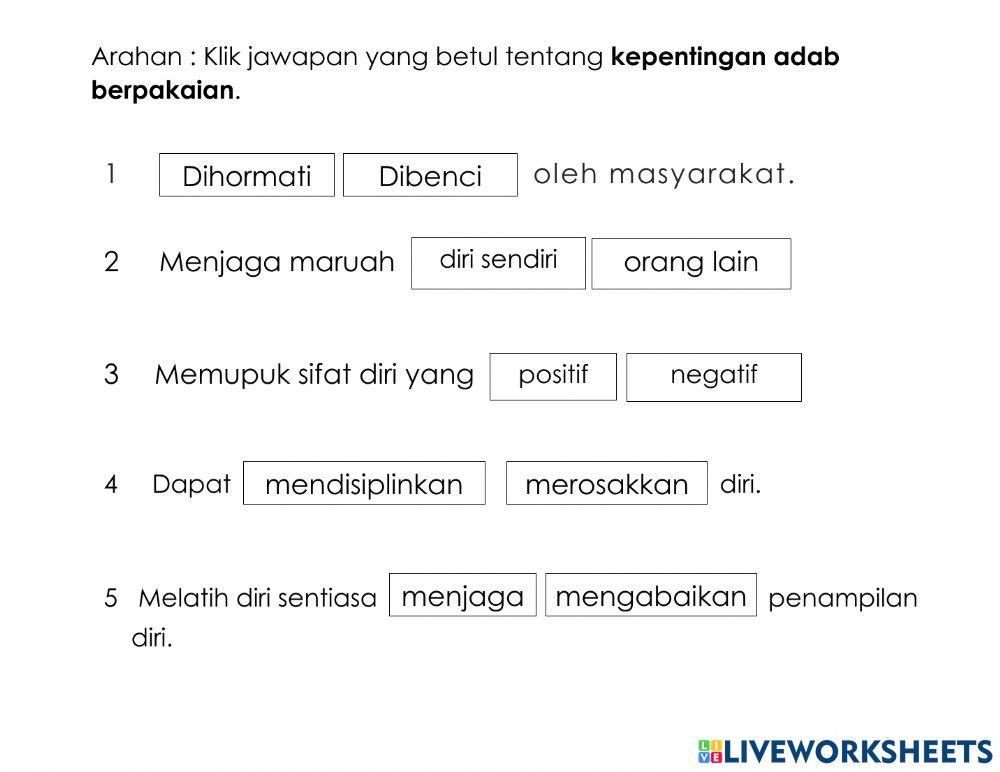 Kepentingan adab berpakaian