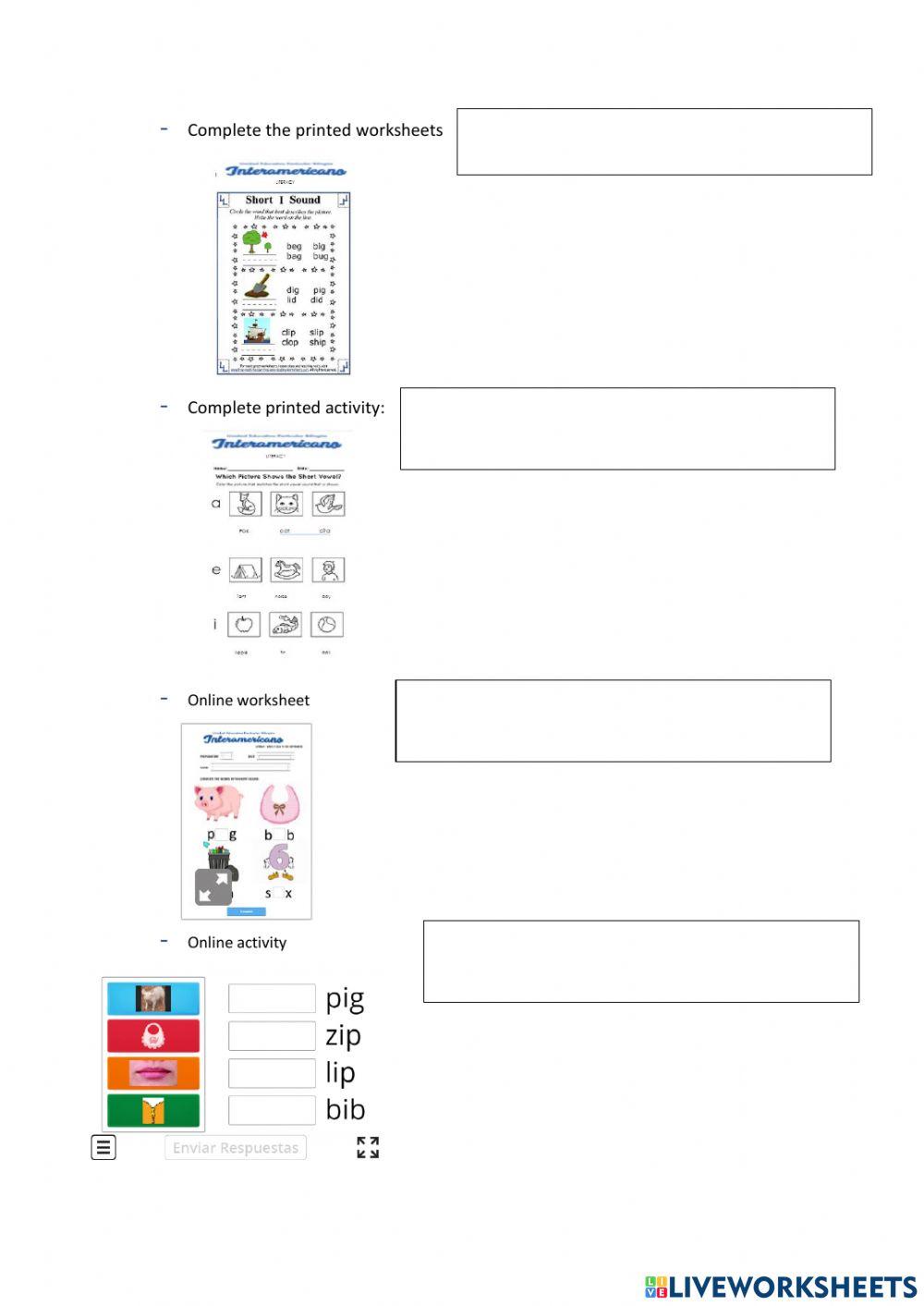 Weekly activities week 16