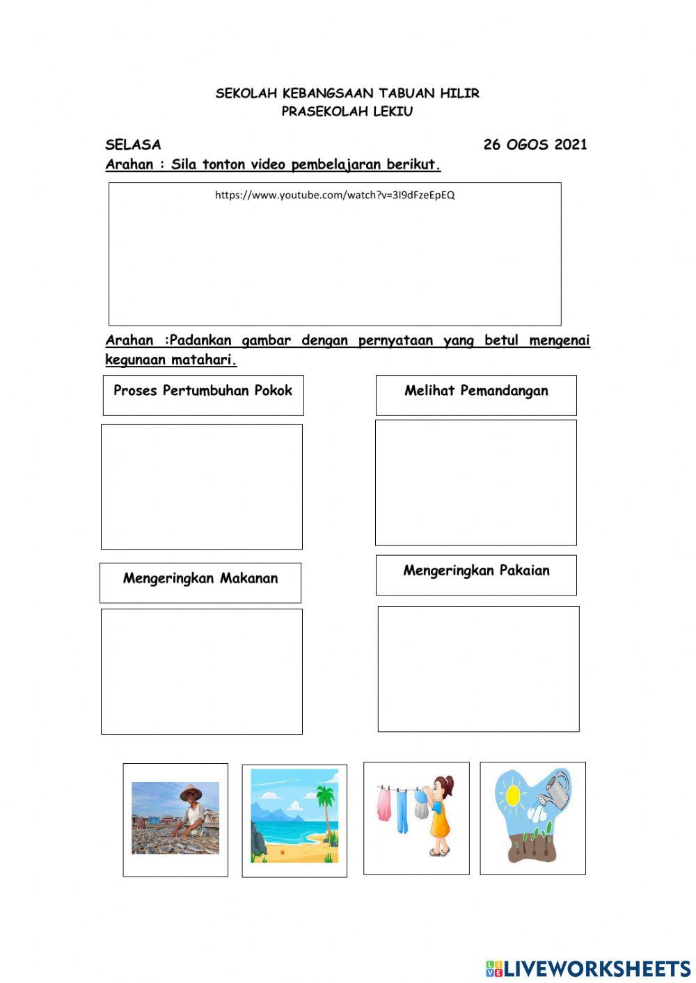 Kegunaan Matahari Dalam Kehidupan Seharian