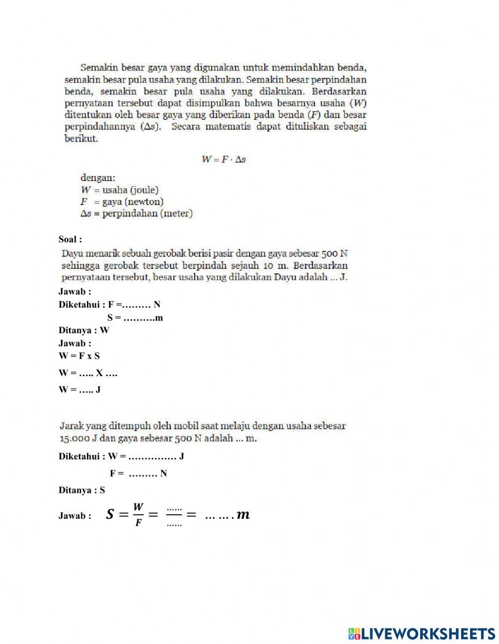 LKPD Usaha Kelas 8 SMP