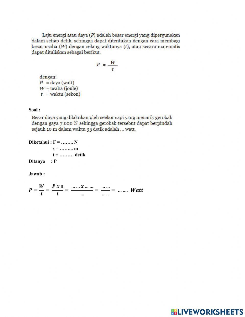 LKPD Usaha Kelas 8 SMP