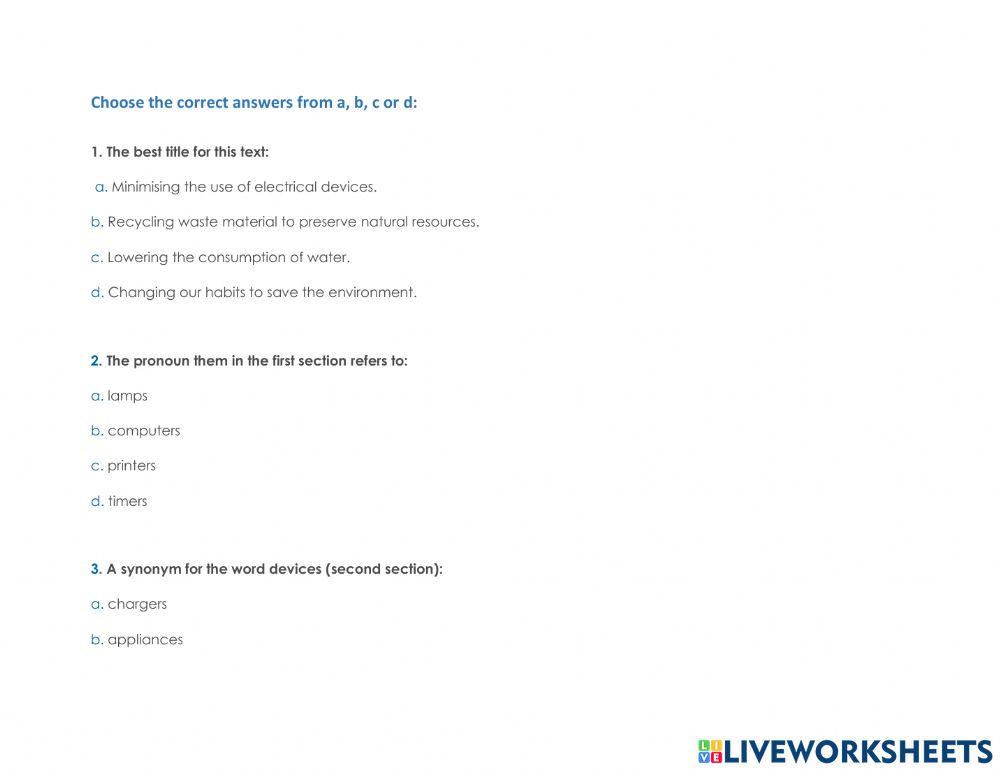 Energy and Power Saving