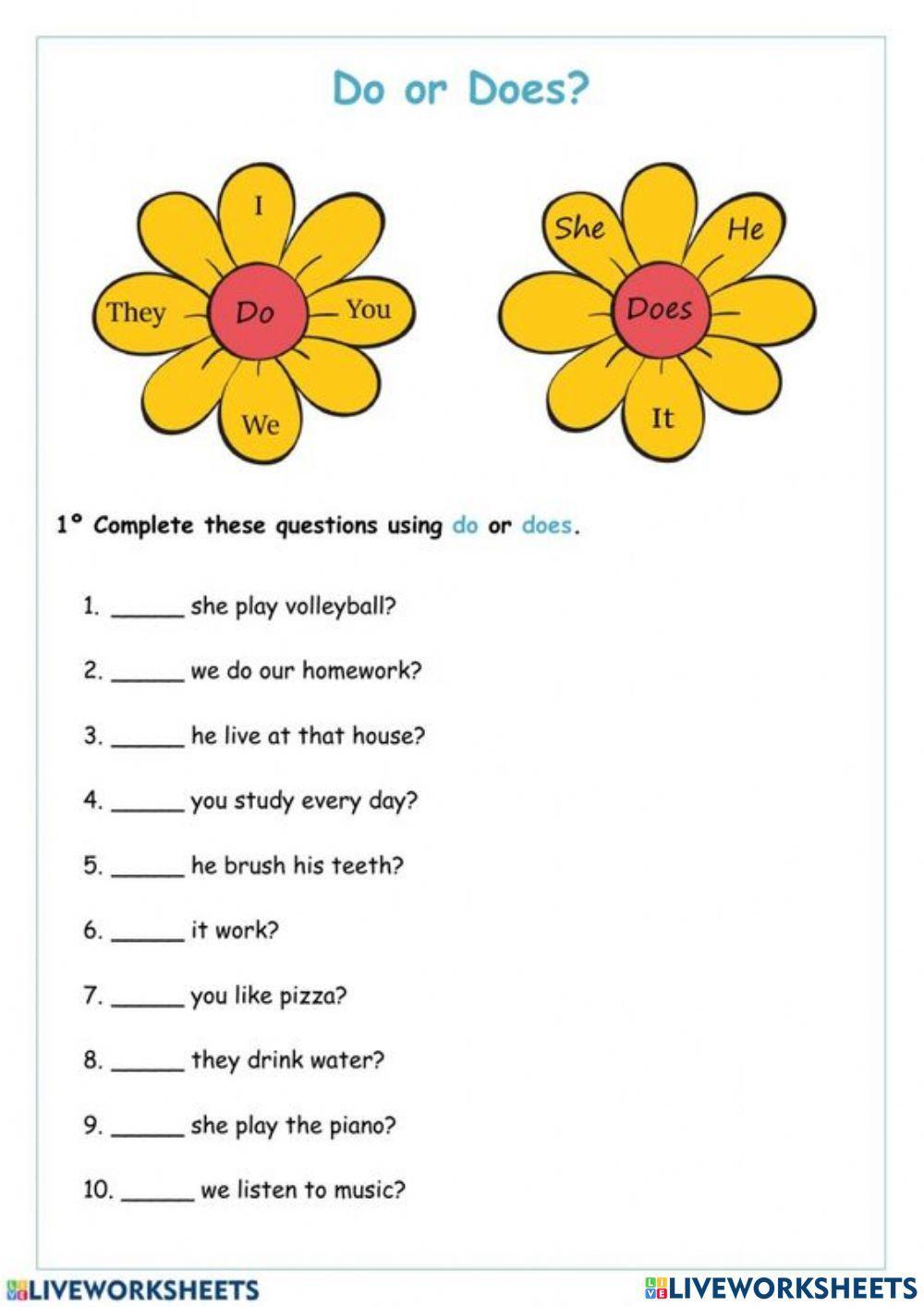 Do Does 1311943 Laphatrada LiveWorksheets do-does-1311943-laphatrada-liveworksheets
