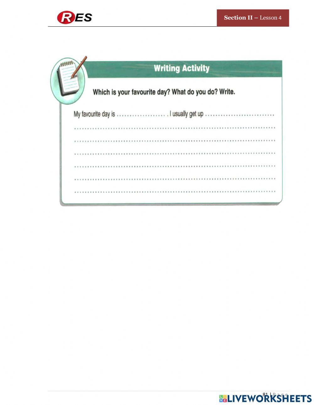 Which is your favorite day?