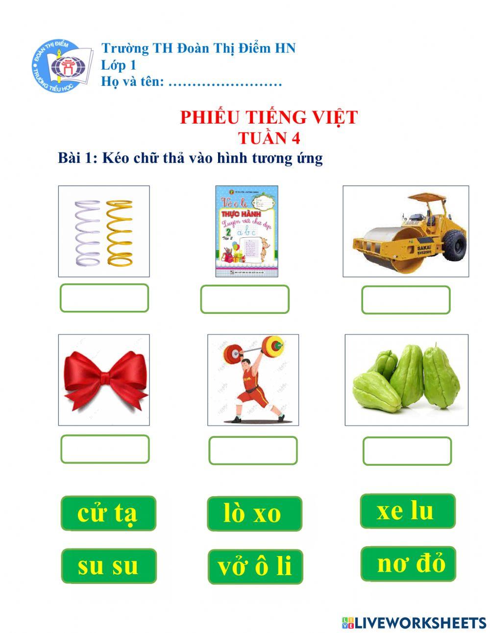 Tiếng Việt tuần đệm 4