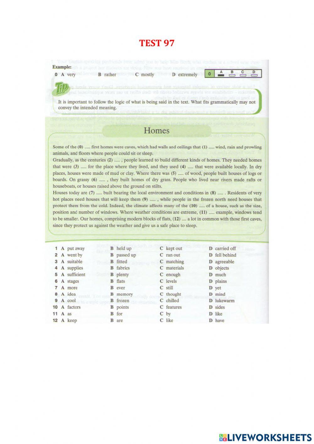 Use of English part 1 - Test 95-103