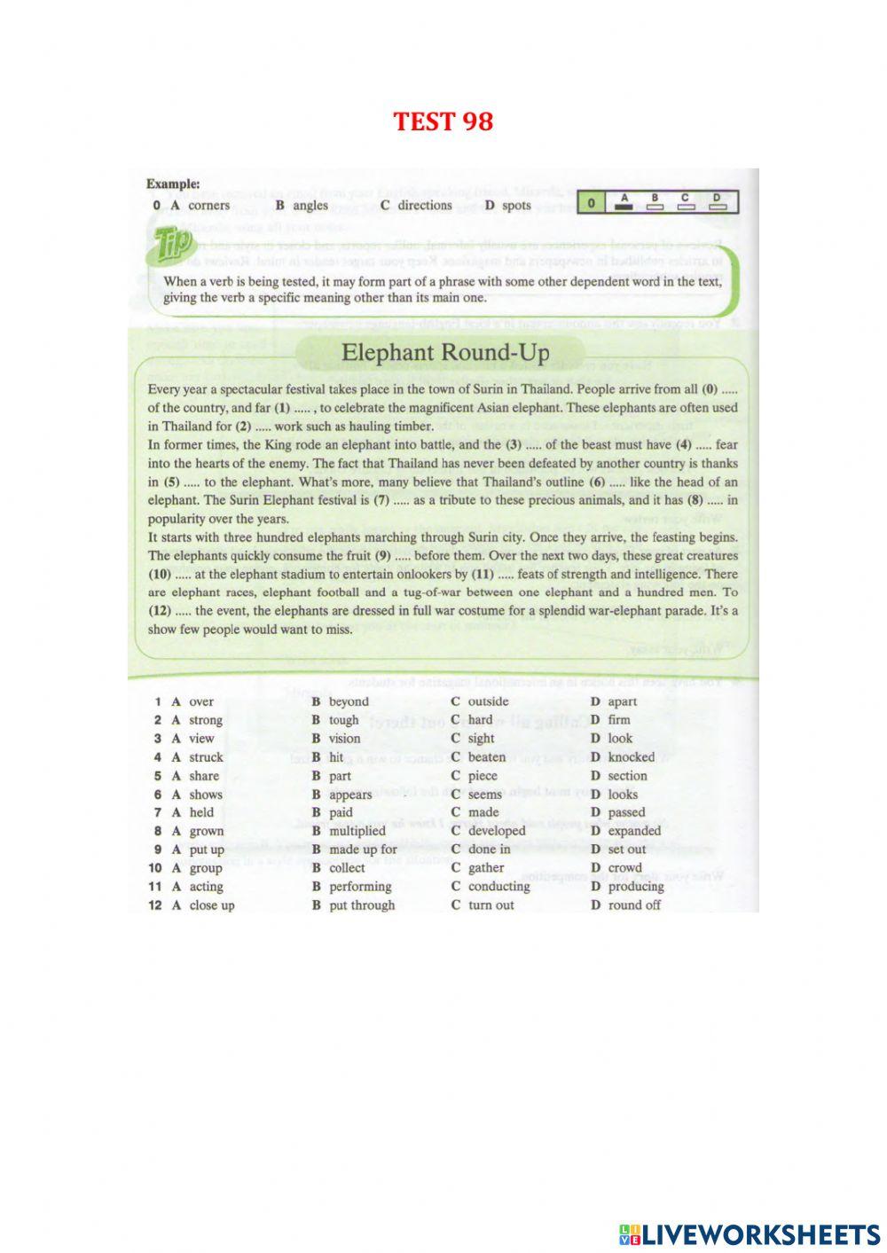 Use of English part 1 - Test 95-103