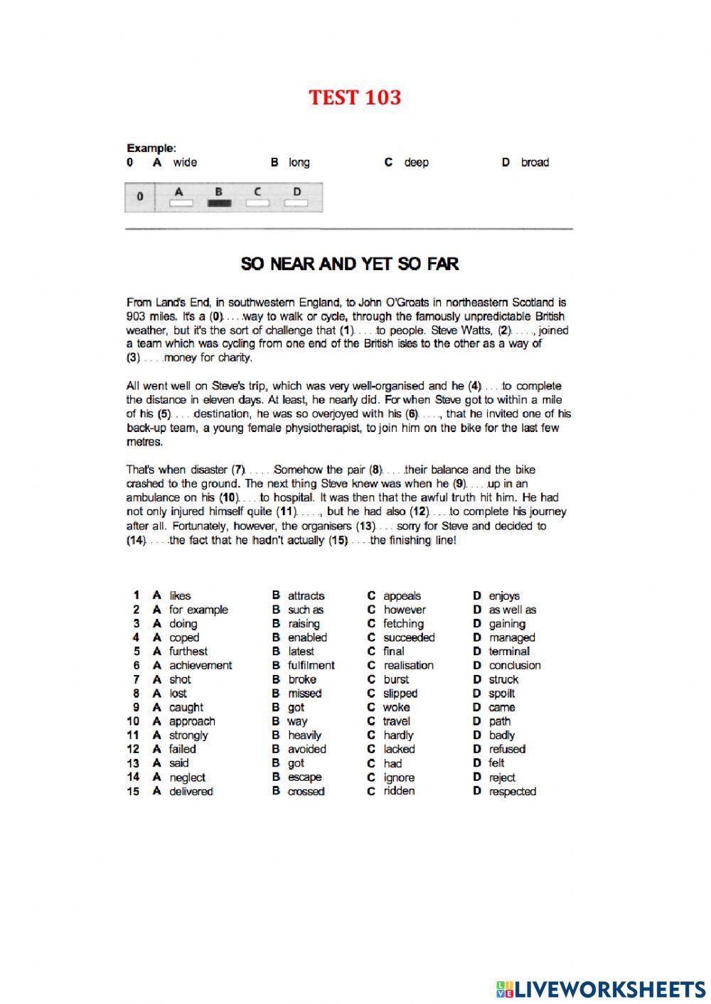 Use of English part 1 - Test 95-103