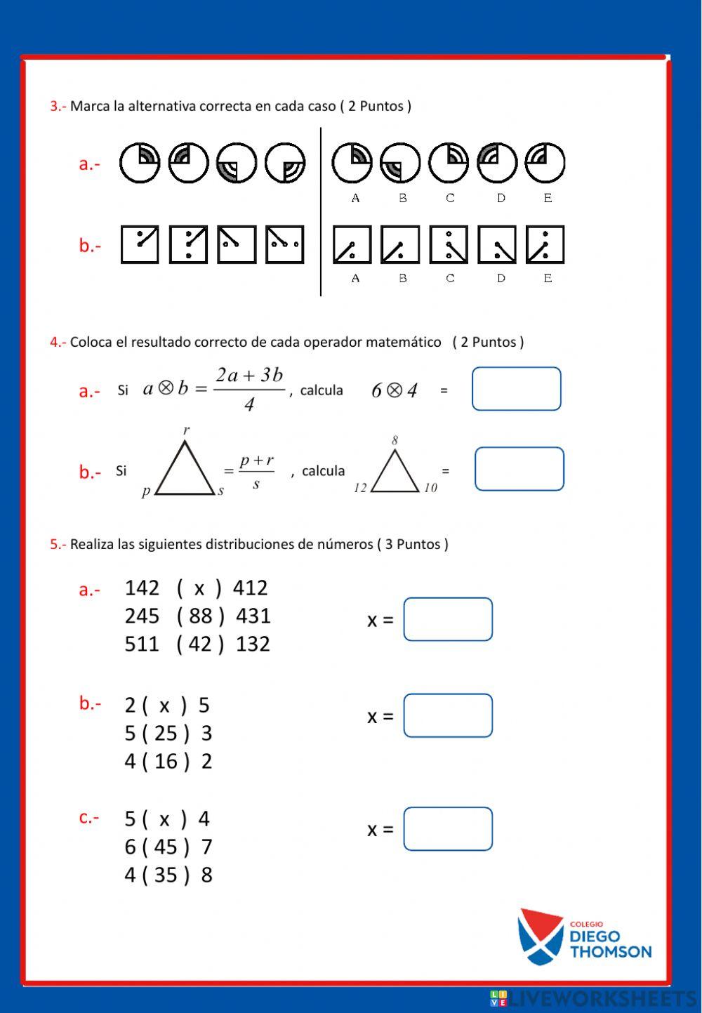 Examen agosto 6to RM