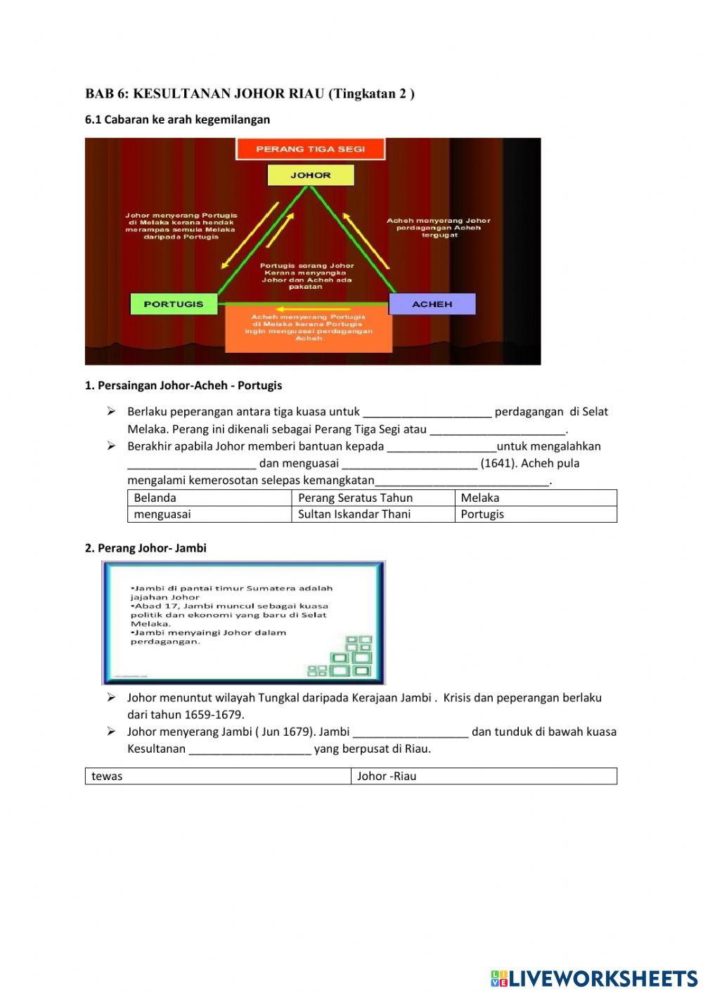 6.1 Kesultanan Johor Riau