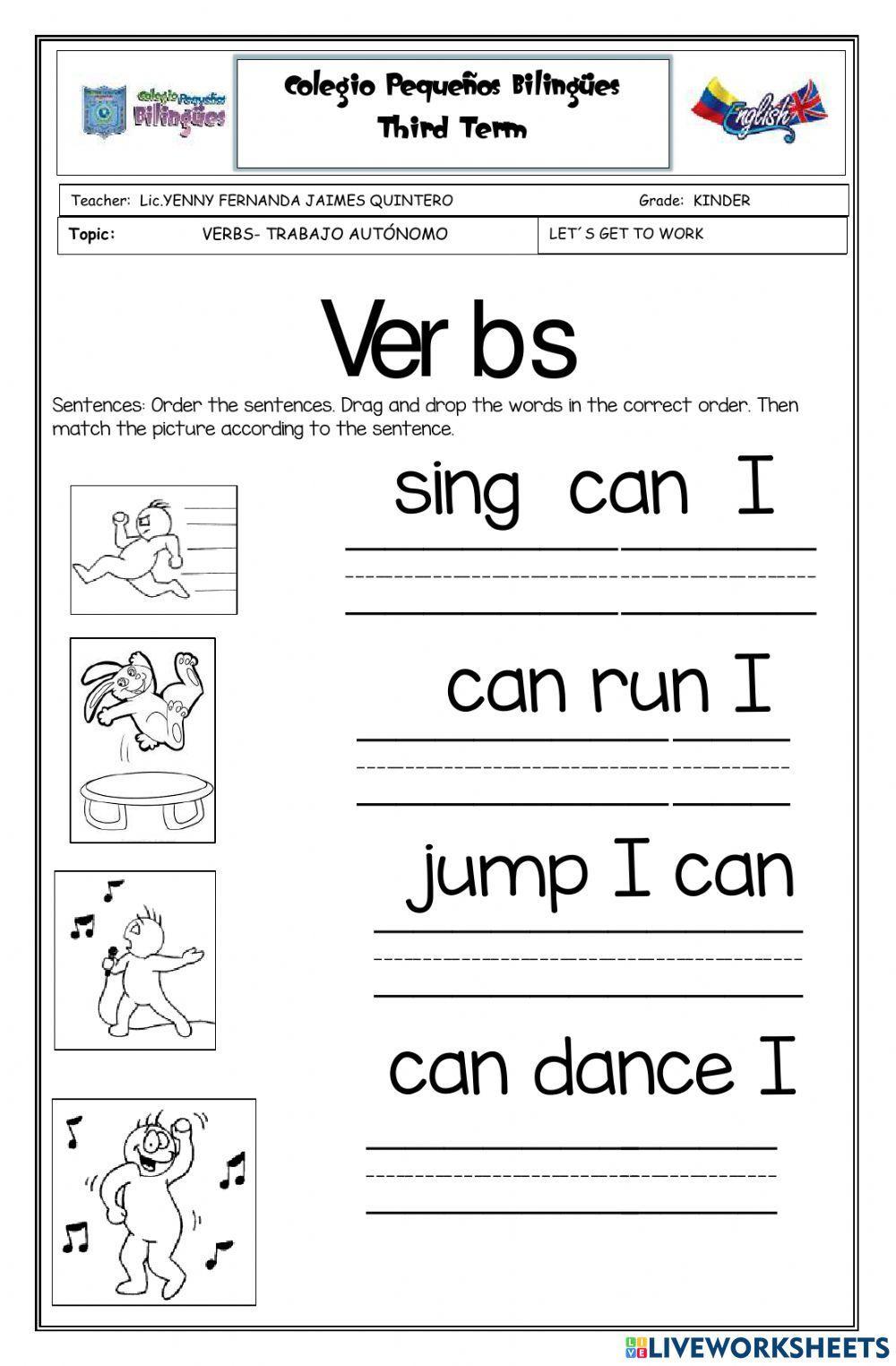 Let's get to work -verbs