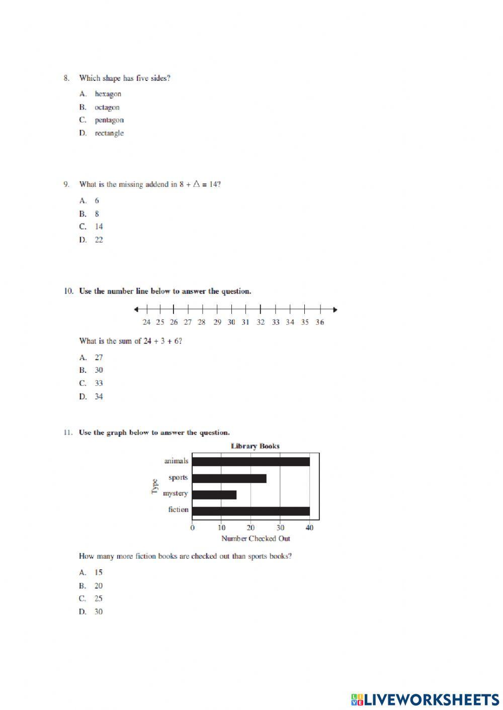 Math paper activity | Live Worksheets