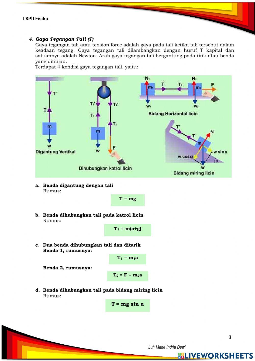LKPD Kelompok Jenis-jenis Gaya