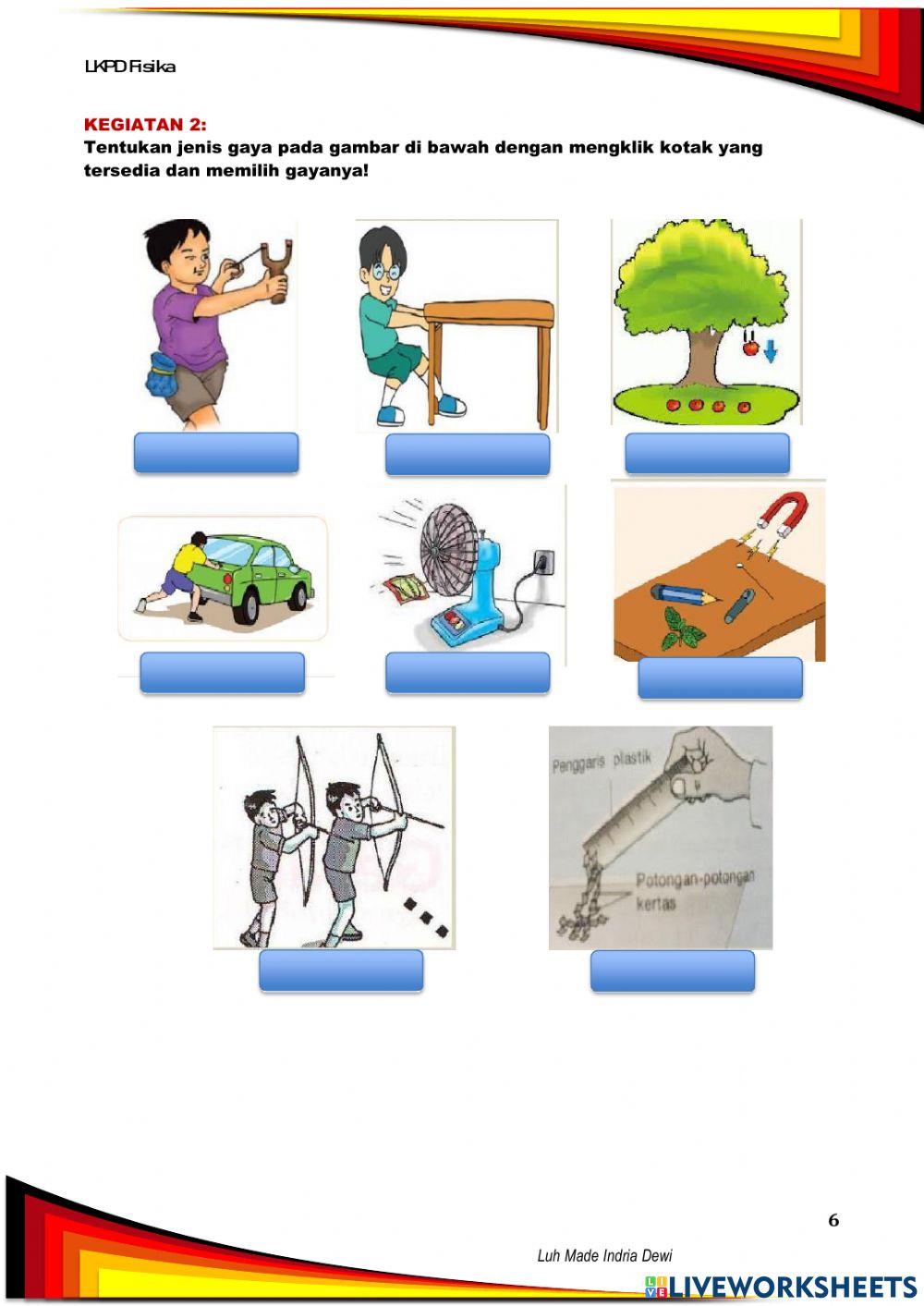 LKPD Kelompok Jenis-jenis Gaya