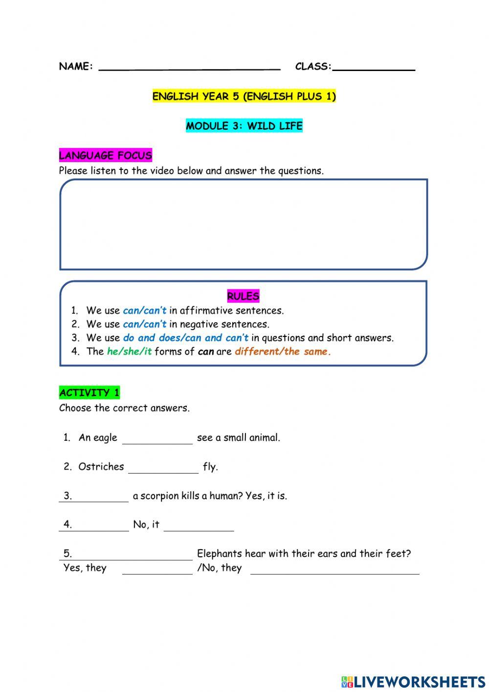 1314637 english plus 1 year 5 syazwani binti arefin