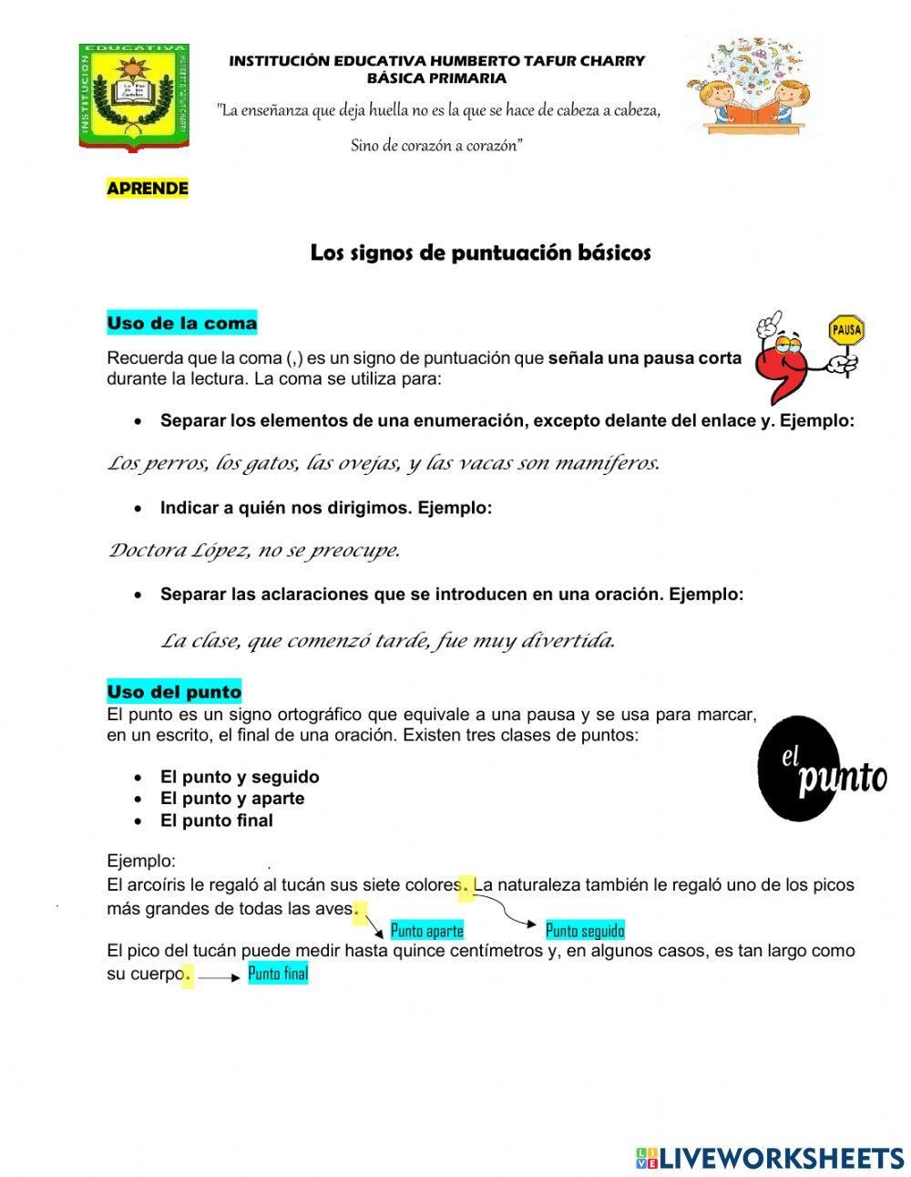 Signos de puntuacion