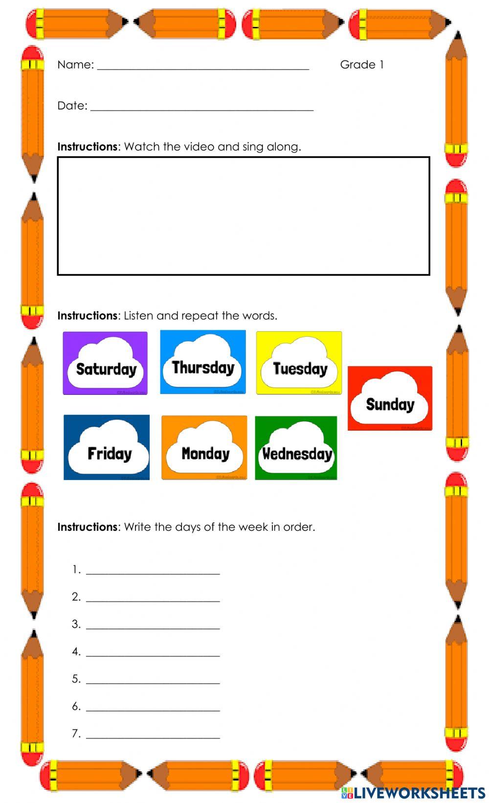 Days of the Week
