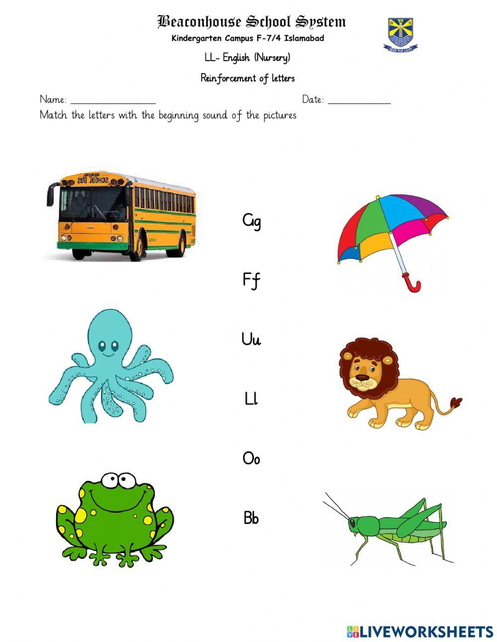 identification-of-letter-activity-live-worksheets
