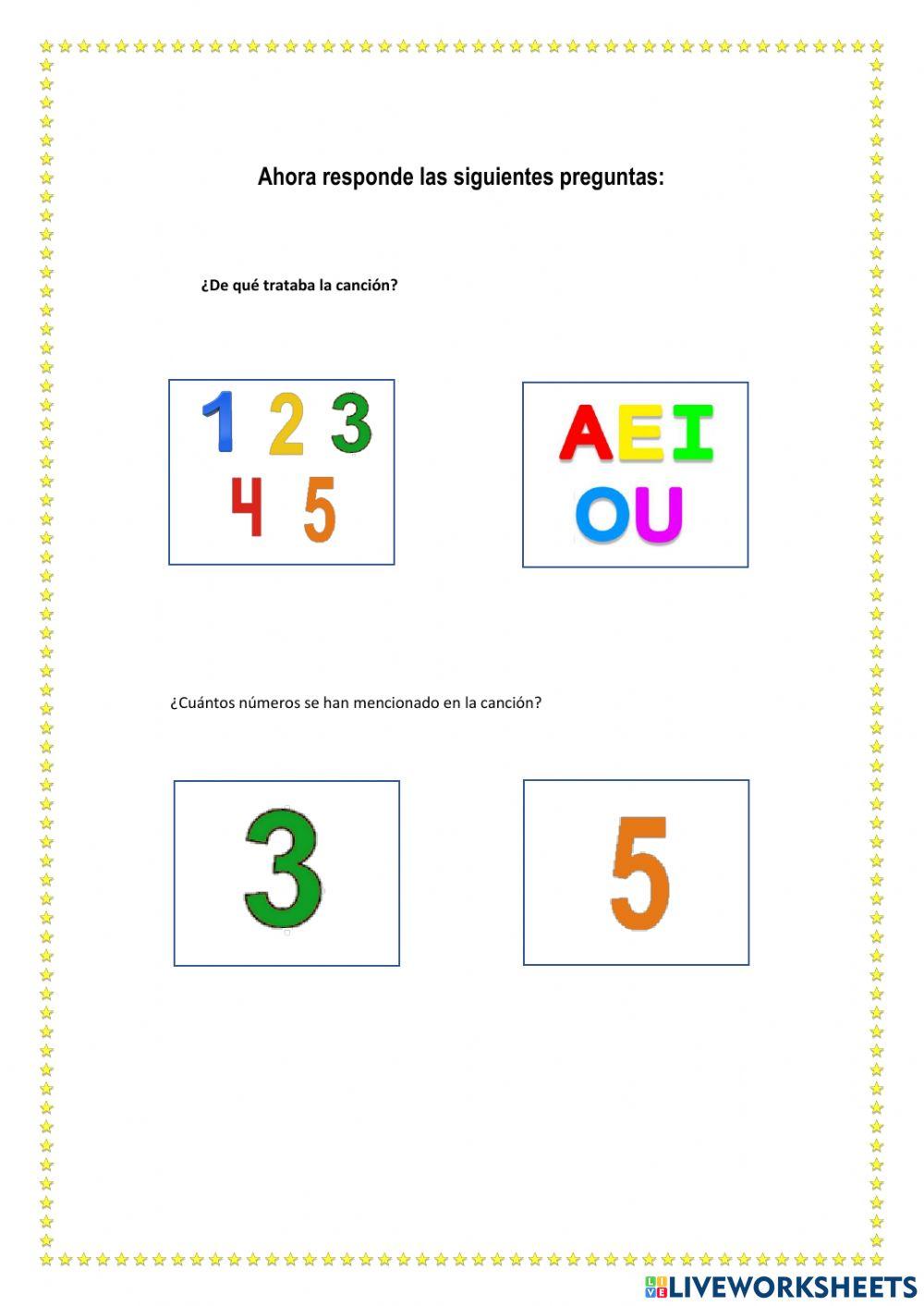 Canción: Los números