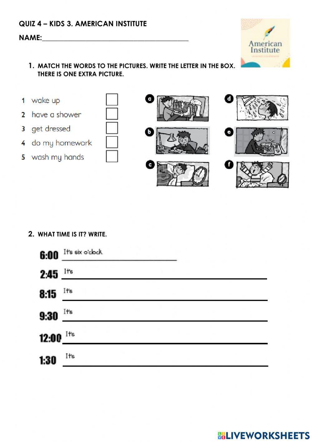 Unit 3 - kid's box 3