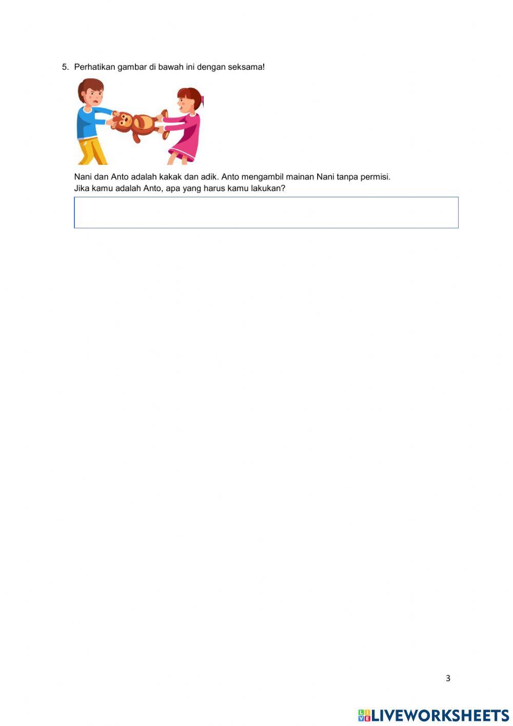 Evaluasi Agama Kristen kelas 1