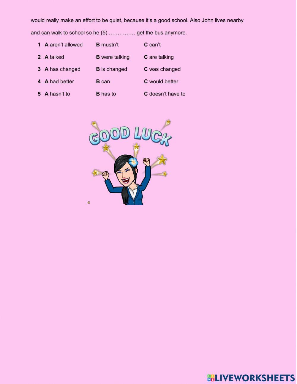 Modal verbs conditionals