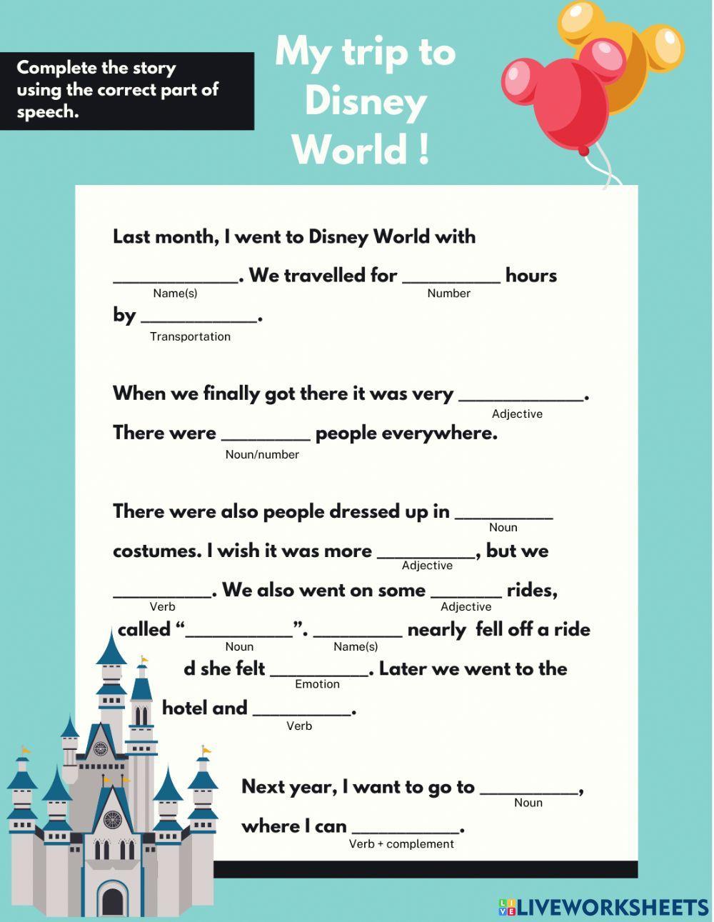 My trip to Disneyworld