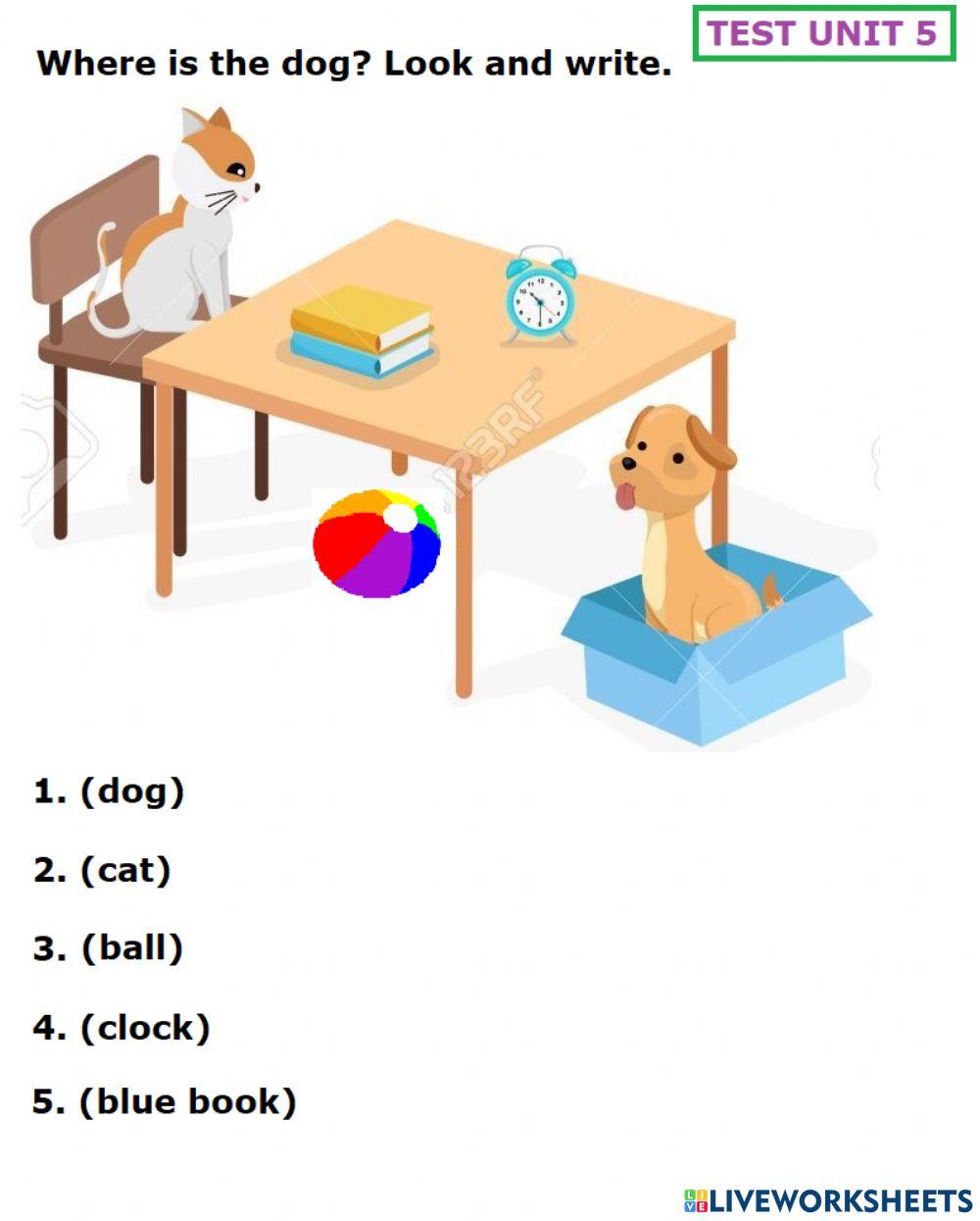 Children 1 - Test - Unit 5 - B