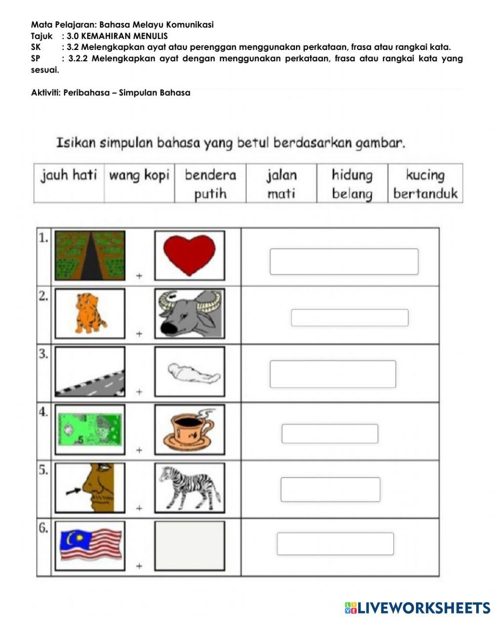 Latihan Simpulan Bahasa 2