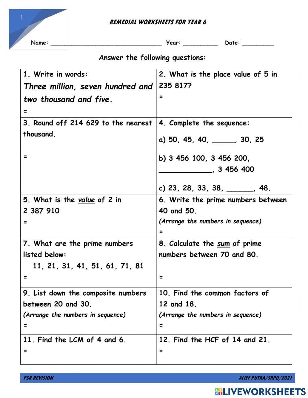 Psr revision 3