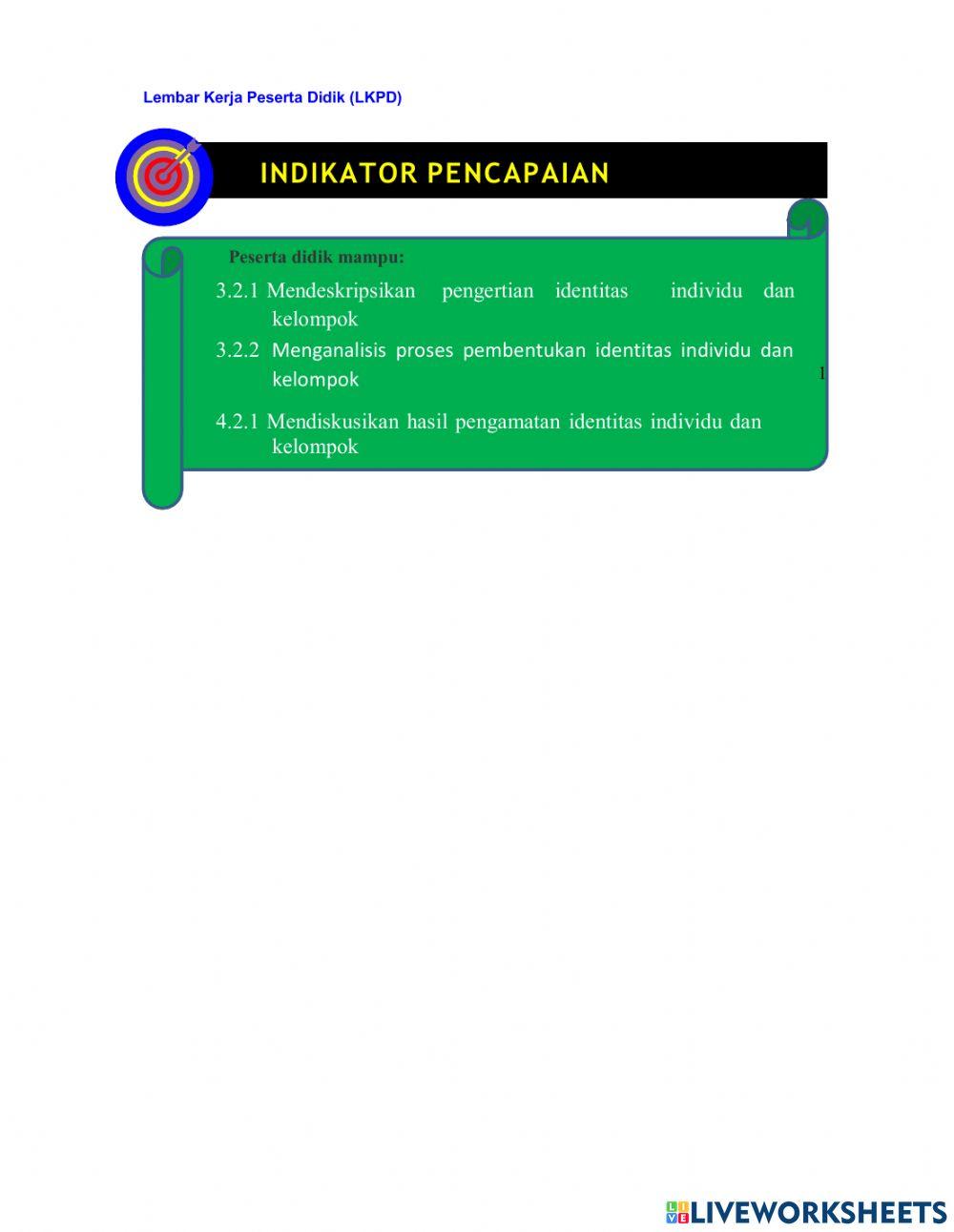 LKPD Identitas Individu dan Kelompok