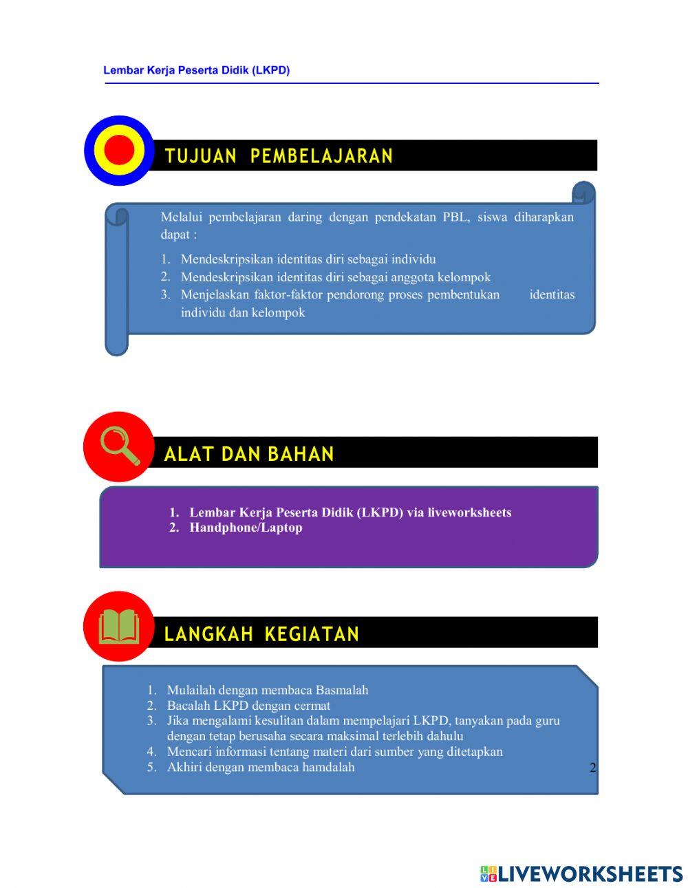 LKPD Identitas Individu dan Kelompok