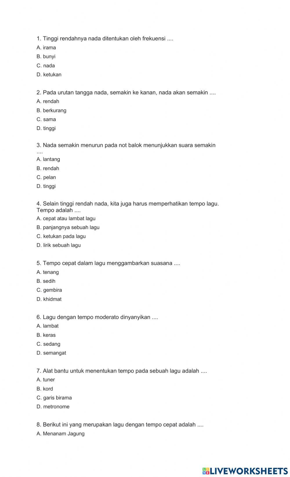 Penilaian harian ke-2 sbdp