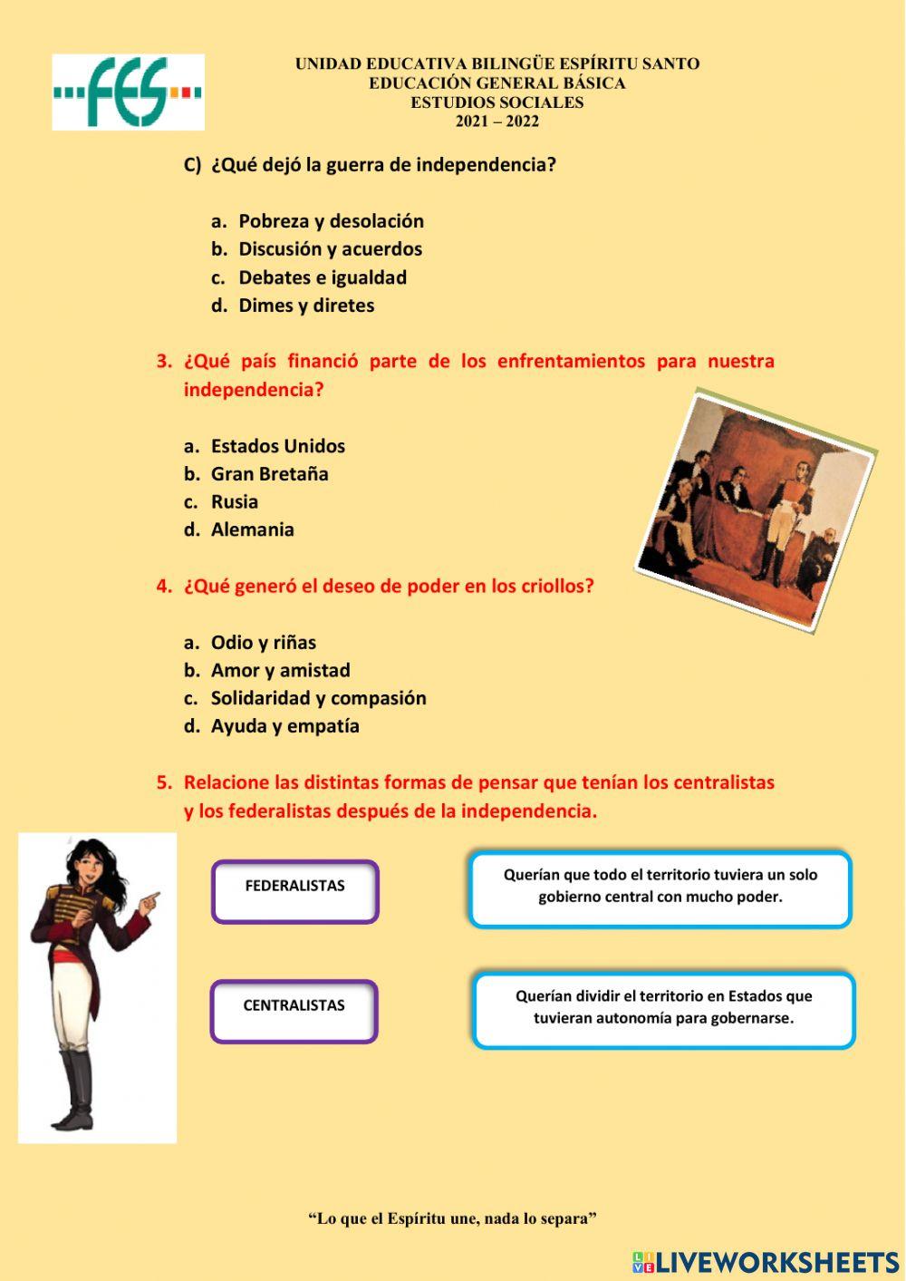 ¿Qué pasó después de la independencia?