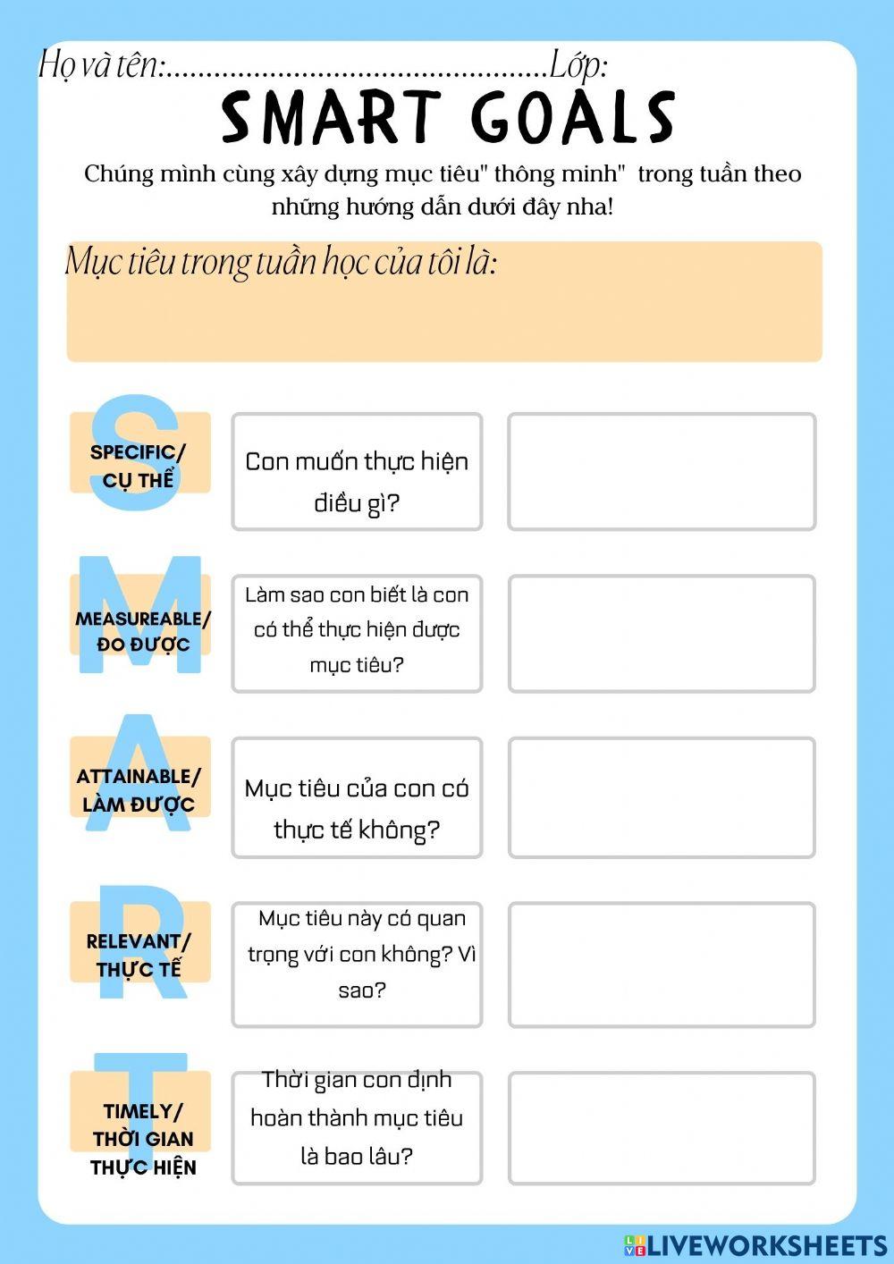 Xây dựng mục tiêu