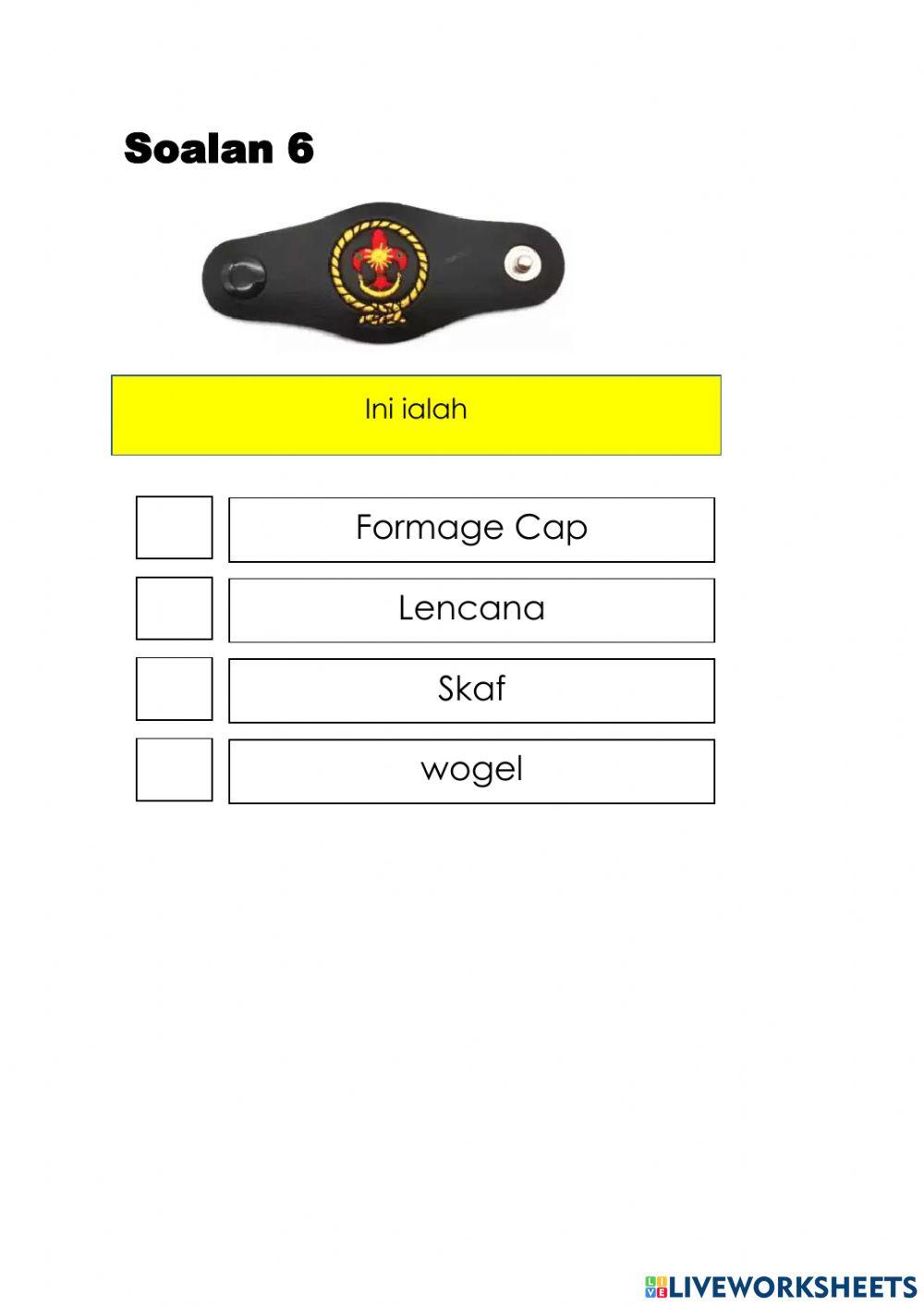 Kuiz pemakaian uniform pengakap