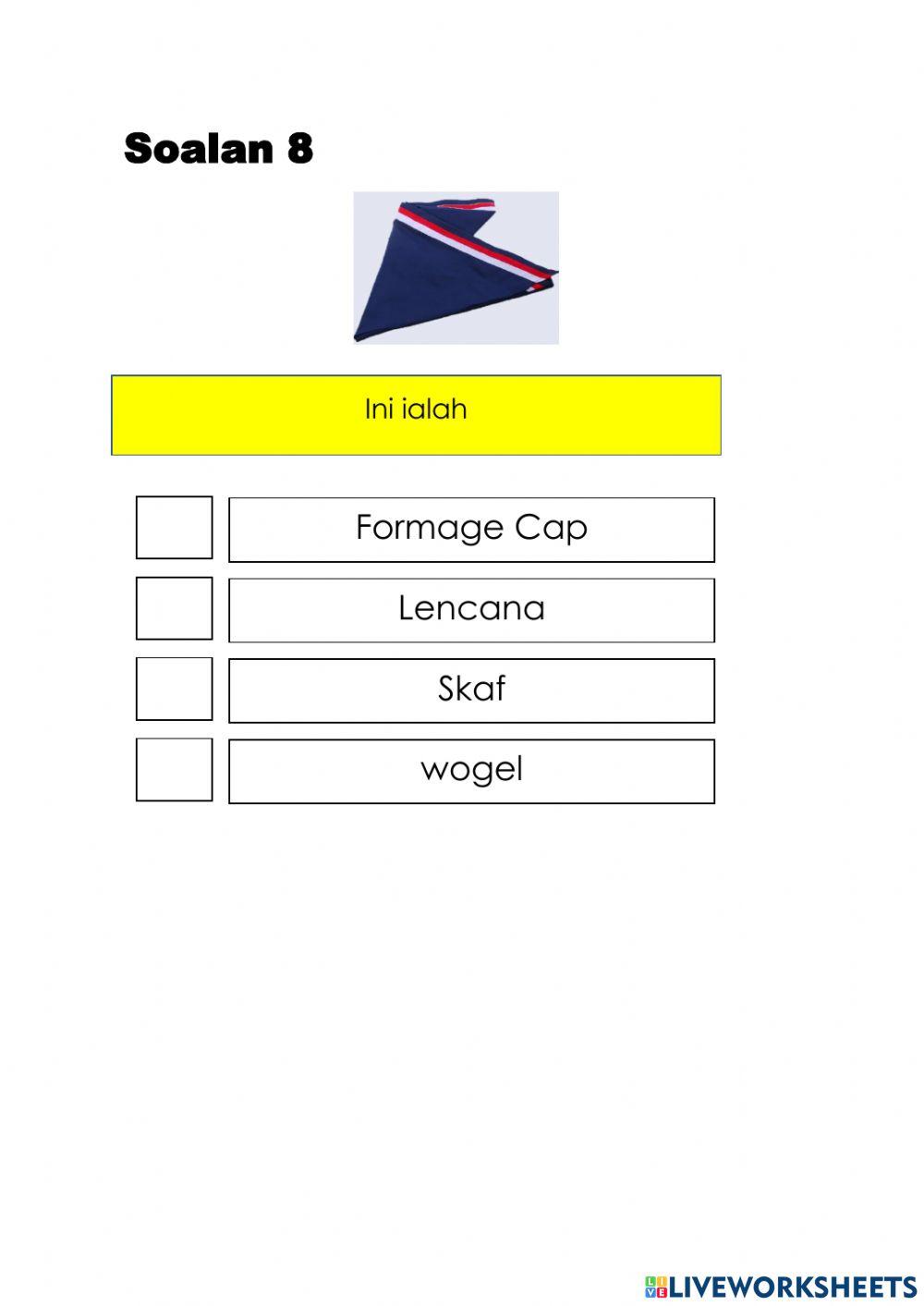 Kuiz pemakaian uniform pengakap