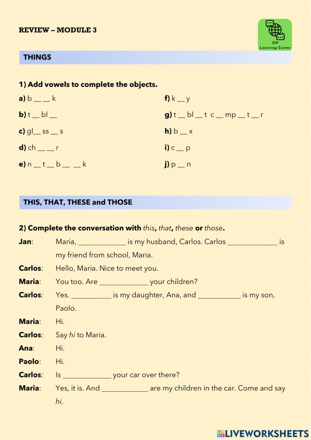 S0 - Module 3 - Review