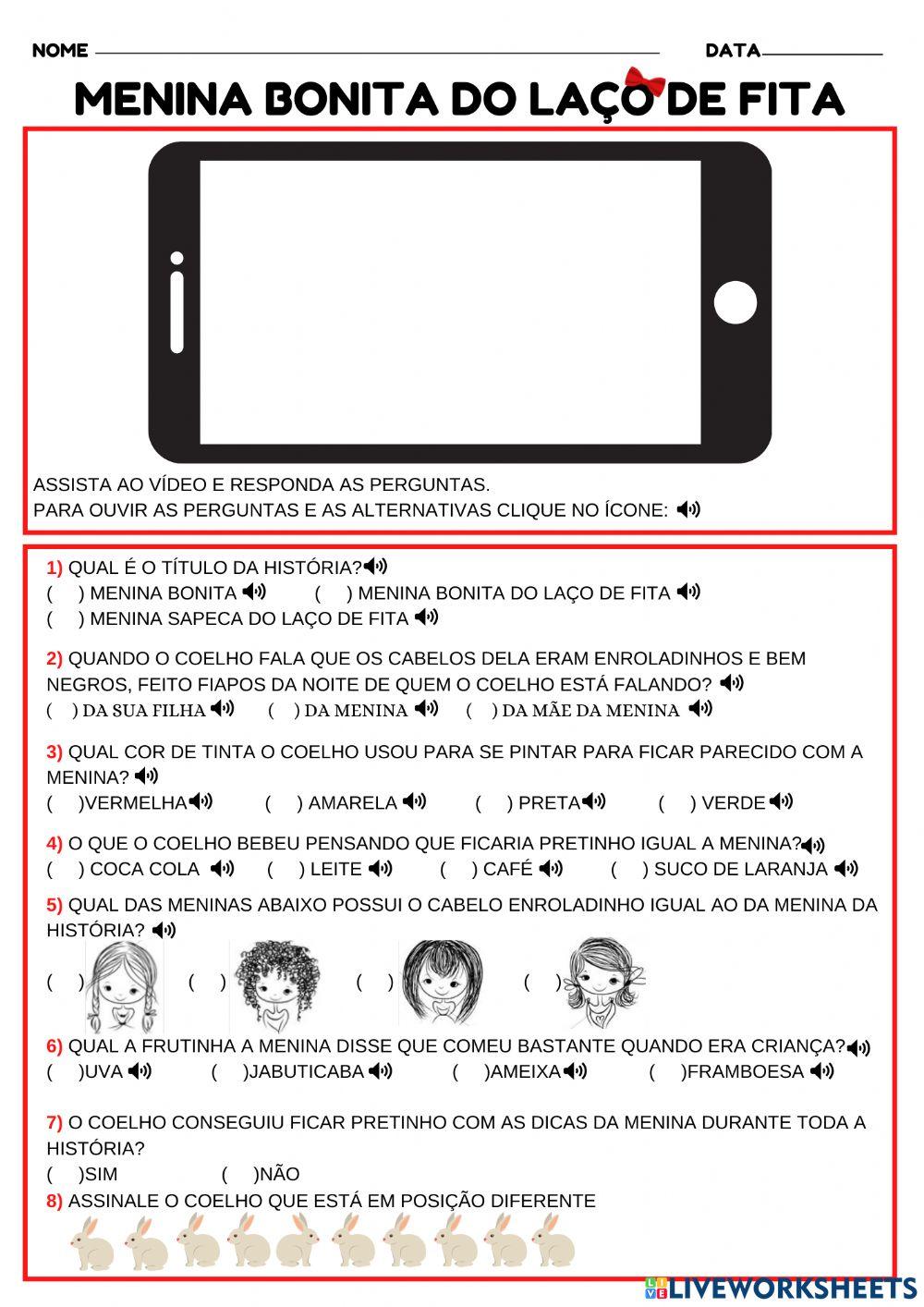 Menina bonita do laço de fita