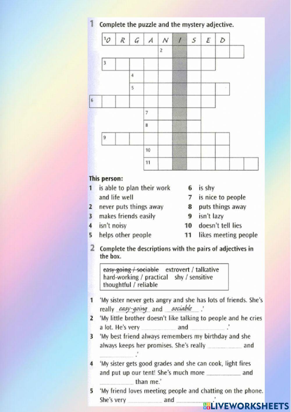 Revision - feelings-emotions