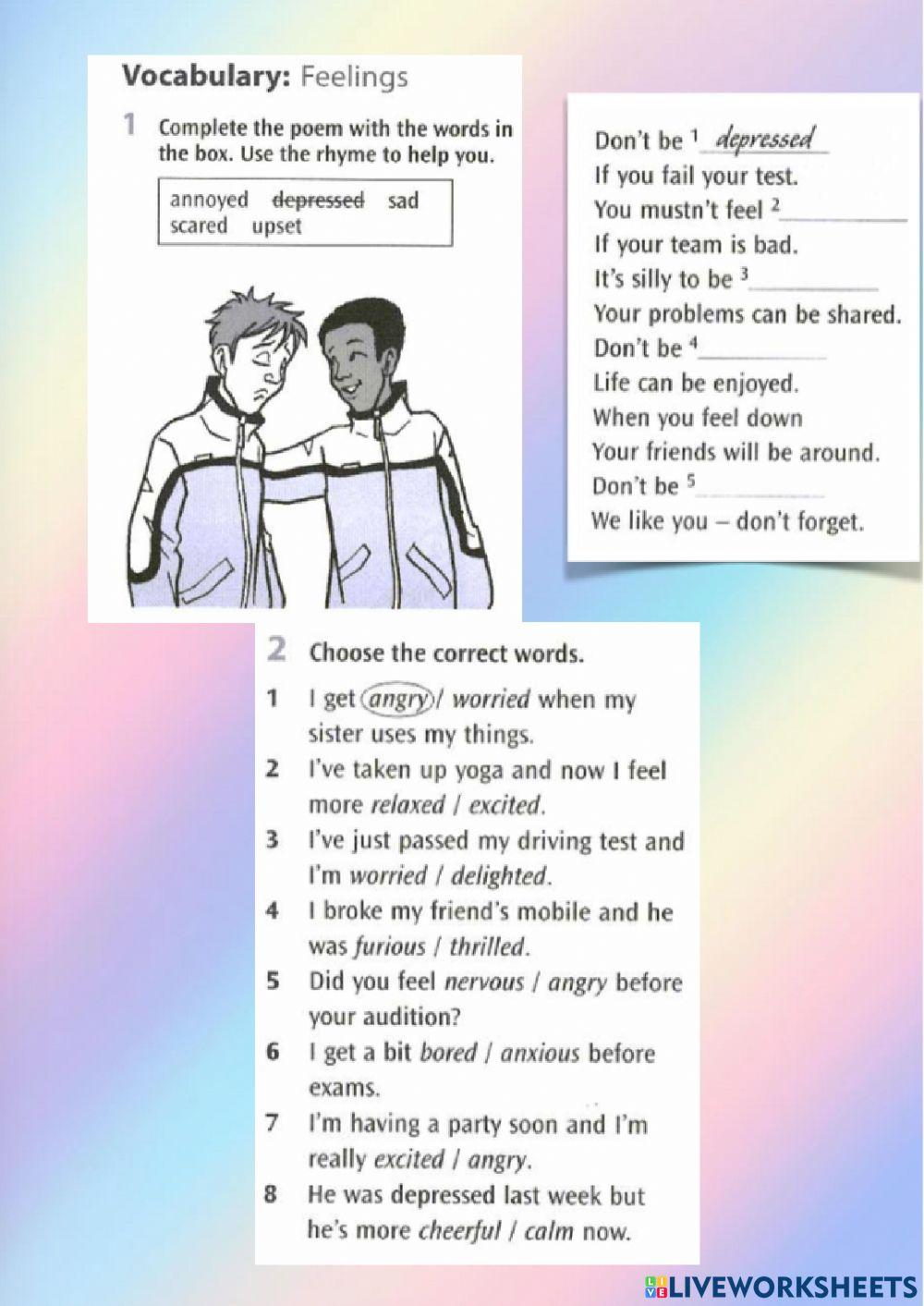 Revision - feelings-emotions